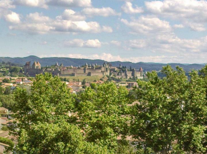 Gite Avec Vue Imprenable Sur La Cite Villa Carcassonne Exteriör bild
